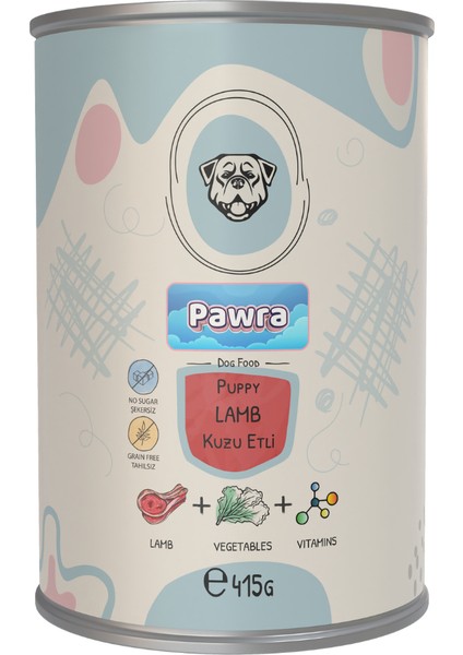 Kuzu Etli Yavru Köpek Konservesi 15 gr