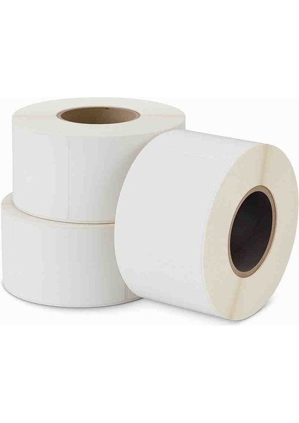 30 x 60 mm Pp Opak Etiket, 1500'LÜK Rulo/sarım, "12 Rulo, 18000 Adet" Hotmelt Extra Güçlü Yapışkanlı. Yırtılmaz, Islanmaz Etiket. 2 Adet Wax Resin Ribon Hediye.