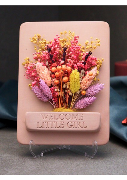 ile Çok Özel Hediyelik 🎁 Baby Shower Hediyesi 🎁 Welcome Lıttle Gırl – Hoş Geldin Minik Prenses! Dekoratif Ürün