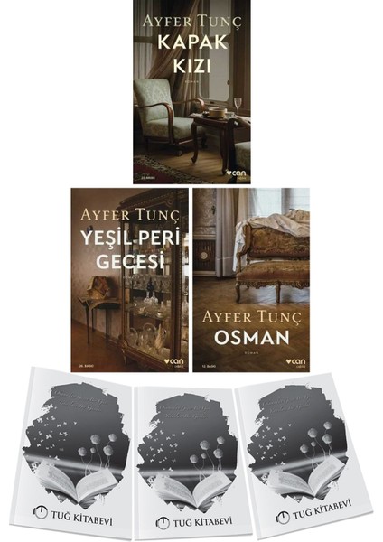 Kapak Kızı - Osman - Yeşil Peri Gecesi 3lü Set Ayfer Tunç + Hediyeli