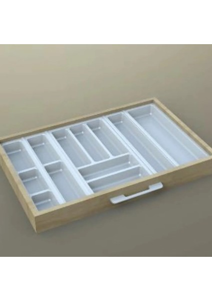 Mutfak Çekmece İçi Kaşıklık Beyaz 74 cm X 48 cm (yanlar Ve Boydan 4,5 Cm Kesilebilir) indirimleri
