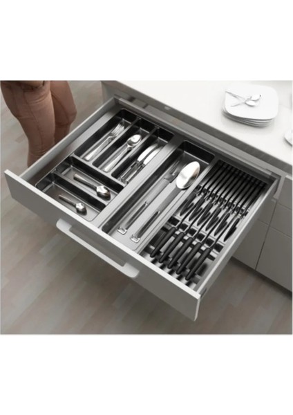 Çekmece içi kaşıklık ve Bıçaklık 64x48 Yandan ve Boydan 4,5 cm kesilebilir
