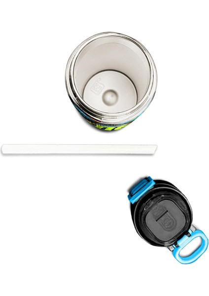 Kids Erkek Desenli Pipetli ve Direkt Içim Çelik Termos 500 ml fiyatları