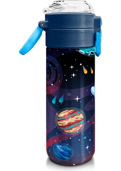 Kids Erkek Desenli Pipetli ve Direkt Içim Çelik Termos 500 ml modelleri