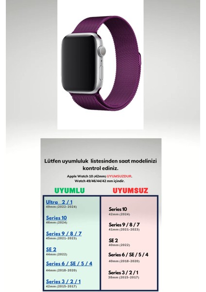 watch 42-44-45-49MM S10(46) MM Series 10/9/8/7/6/5/4/3/se/ultra/ Paslanmaz Hasır Örgü Metal Milano fırsatları
