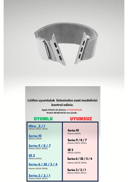 watch 42-44-45-49MM S10(46) MM Series 10/9/8/7/6/5/4/3/se/ultra/ Paslanmaz Hasır Örgü Metal Milano fırsatları