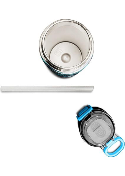 Kids Erkek Desenli Pipetli ve Direkt Içim Çelik Termos 500 ml fiyatları