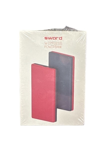SW08 Wireless Kablosuz Powerbank 5W 8000 Mah Kırmızı