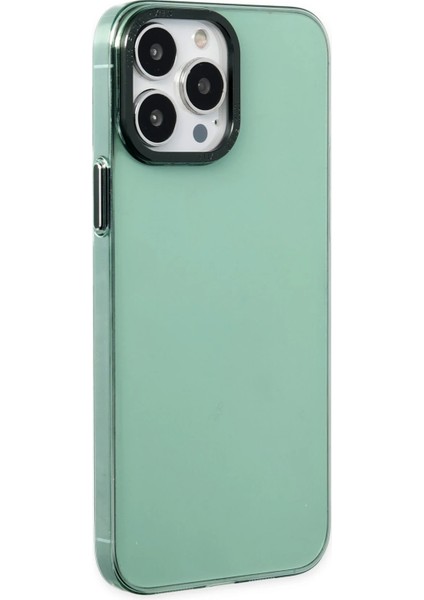 Iphone 14 Pro Kılıf Anka Pc Sert Metal Kapak - Yeşil Bstmy
