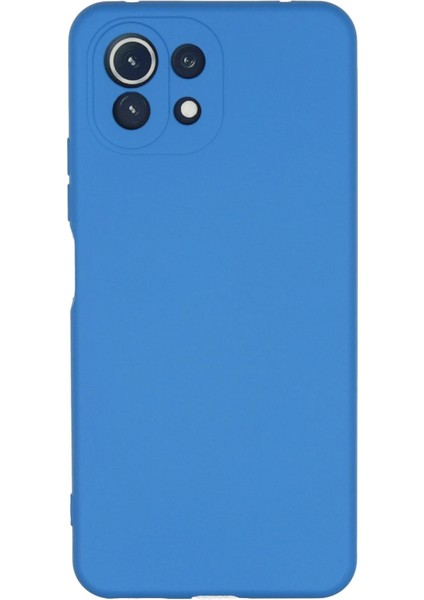 Xiaomi Mi 11 Lite Kılıf Nano Içi Kadife Silikon - Mavi Bstmy