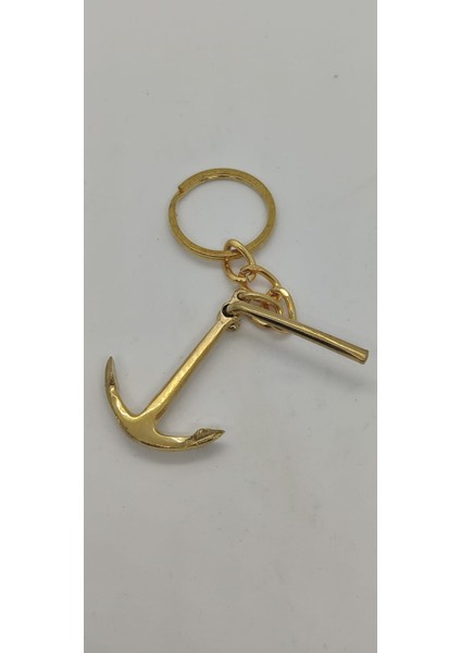 Pirinç Admiraltı Çıpa Anahtarlık (5cm)