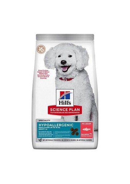 Scıence Plan Hipoalerjenik Somonlu Küçük ve Mini Irk Tahılsız Yetişkin Köpek Maması 1,5kg