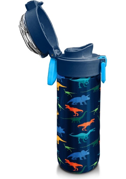 Kids Erkek Desenli Pipetli ve Direkt Içim Çelik Termos 500 ml modelleri