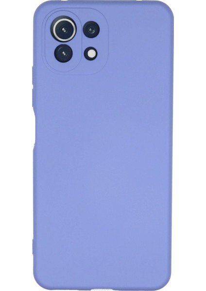 Xiaomi Mi 11 Lite Kılıf Nano Içi Kadife Silikon - Lila Bstmy