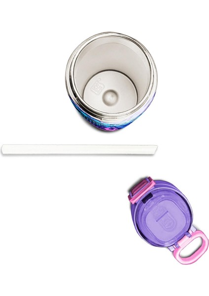 Kids Kız Desenli Pipetli ve Direkt Içim Çelik Termos 500 ml modelleri