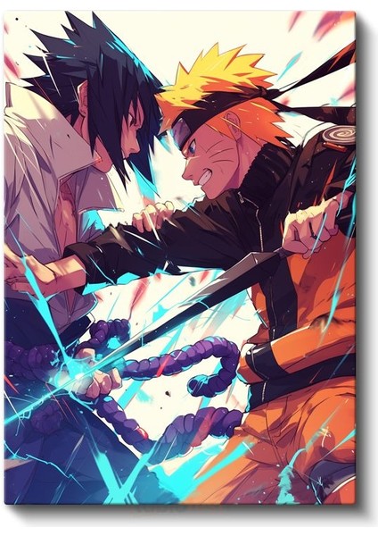 Efsane Düello - Naruto Anime Kanvas Tablo