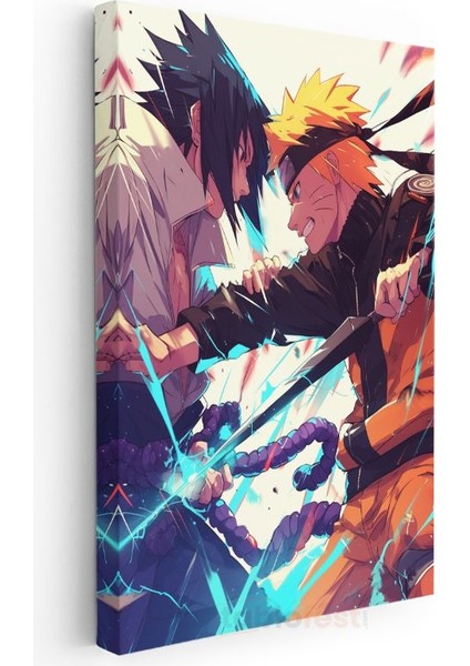 Efsane Düello - Naruto Anime Kanvas Tablo