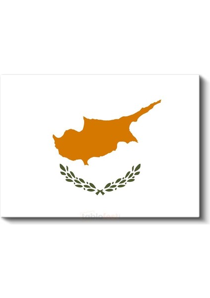 Kıbrıs Bayrağı - Kanvas Tablo fiyatları