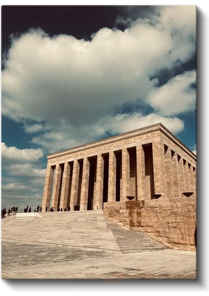 Anıtkabir - Mavi Gökyüzü Altında Kanvas Tablo