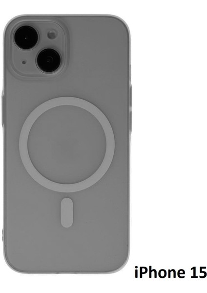 Iphone 15 Tuna Buzlu Sert Ince Magsafe Telefon Kılıfı