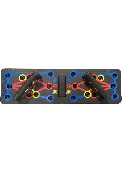 Şınav Çalışma Platformu Tahtası Aleti Fitness Spor Kondisyon Katlanabilir 13 In1 Şınav Barı
