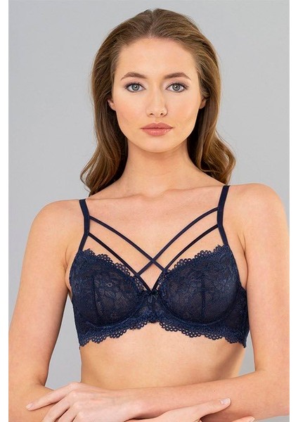 Kadın Strappy Bralet Çarpraz Askılı Tül Sütyen Bralet