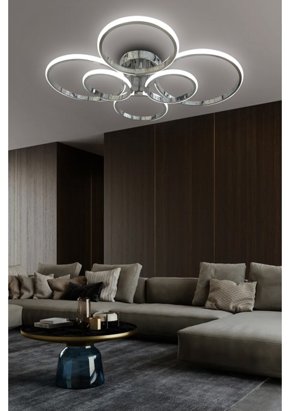 Negro 6\'lı Plafonyer LED Avize