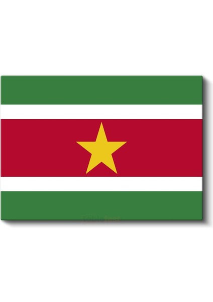 Surinam Bayrağı - Kanvas Tablo fiyatları