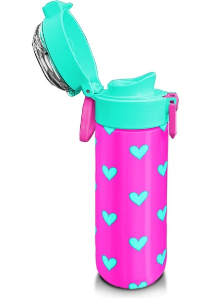 Kids Kız Desenli Pipetli ve Direkt Içim Çelik Termos 500 ml indirimleri
