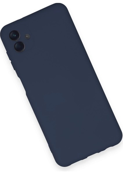 Samsung Galaxy A04 Kılıf Nano Içi Kadife Silikon - Lacivert Bstmy
