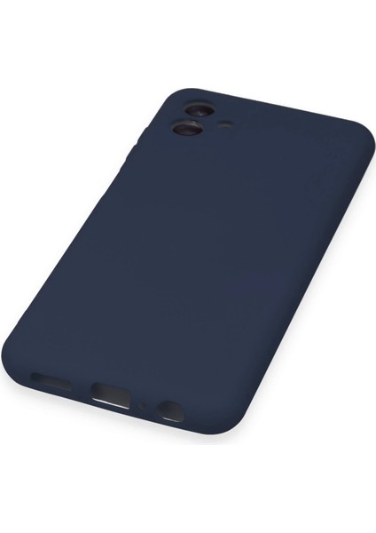 Samsung Galaxy A04 Kılıf Nano Içi Kadife Silikon - Lacivert Bstmy