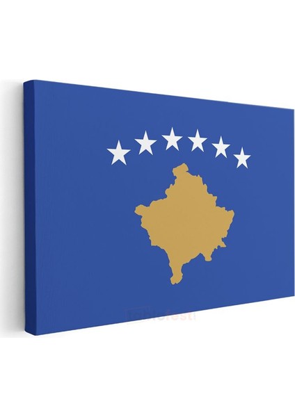 Kosova Bayrağı - Kanvas Tablo
