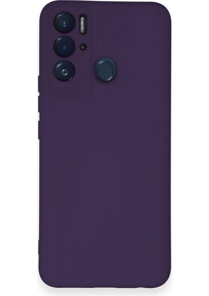Tecno Pova Neo Kılıf Nano Içi Kadife Silikon - Mor Bstmy