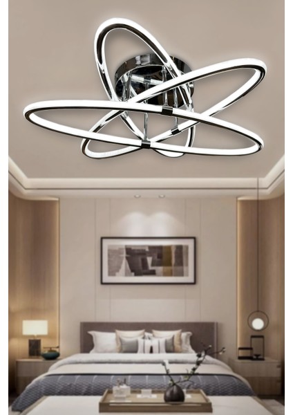 Atom Çift Ledli 3 Kol LED Avize