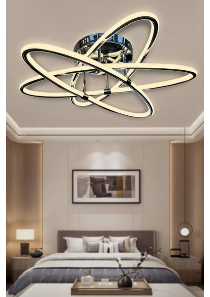 Atom Çift Ledli 3 Kol LED Avize fırsatları