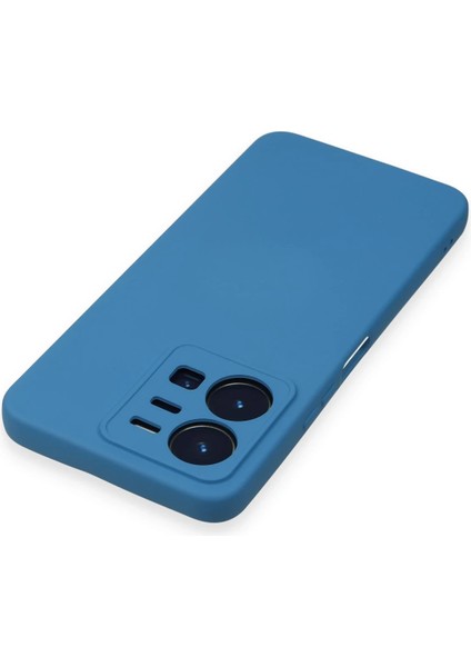 Vivo Y35 Kılıf Nano Içi Kadife Silikon - Mavi Bstmy
