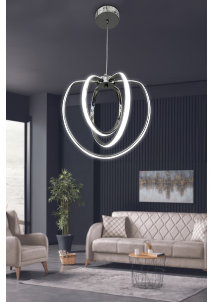 Afra 3\'lü Modern Sarkıt LED Avize