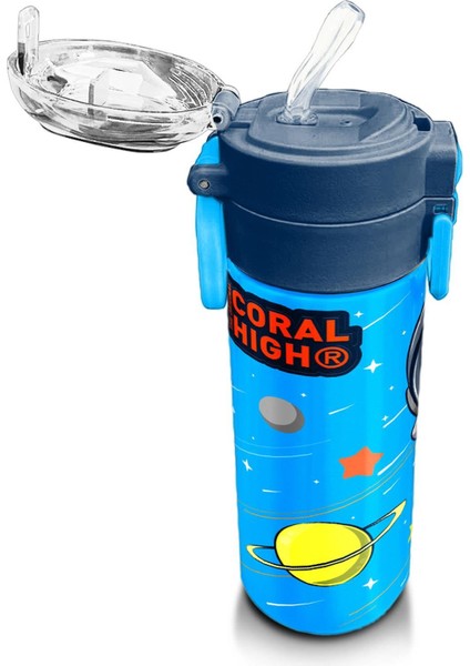 Kids Erkek Desenli Pipetli ve Direkt Içim Çelik Termos 500 ml modelleri