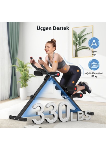 Relife Abdominal Karın Kası Egzersiz Spor Aleti - 5 Farklı Yükseklik Ayarı - 150KG Taşıma Kapasites
