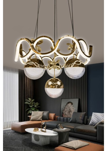 Sefa Model Küre Fanuslu Top 4 Toplu Ithal LED Avize