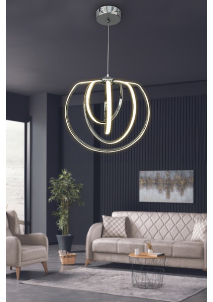 Afra 4\'lü Modern Sarkıt LED Avize