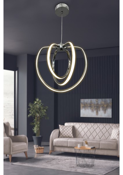 Afra 3\'lü Modern Sarkıt LED Avize