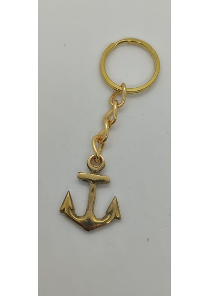 Pirinç Çıpa Anahtarlık (3,5 Cm)