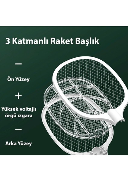 2-In-1 Elektrikli Anti-Sivrisinek Kovucu Mor Işıklı Lamba