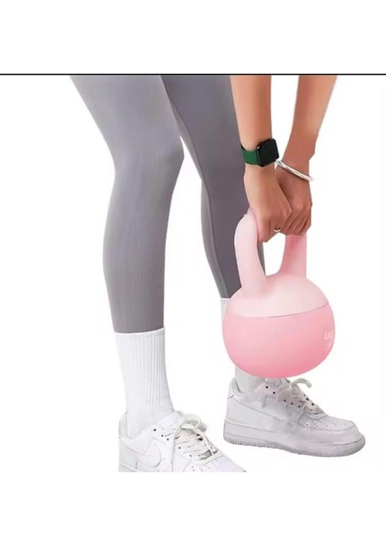 10 kg Soft Kettlebell Yumuşak Tabanlı Metal Kumlu Ses Yapmaz Darbeye Dayanıklı