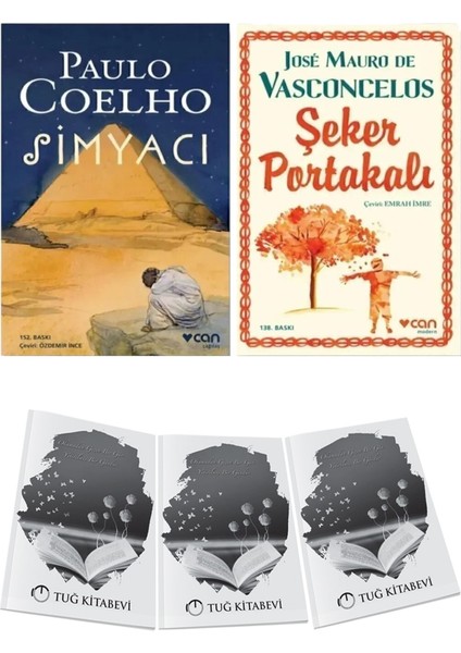 Simyacı Paulo Coelho ve Şeker Portakalı Jose Mauro De Vasconcelos 2li Set + Hediyeli