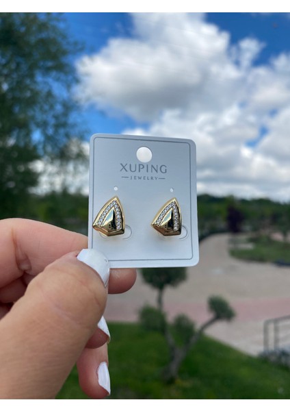 Xuping Xp 14K Altın Renk Kaplama Hediyelik Suya Dayanıklı Kadın Küpe