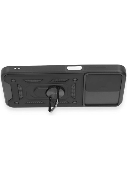 Samsung Galaxy M14 5g Kılıf Pars Lens Yüzüklü Silikon - Siyah Bstmy
