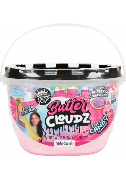 Butter Cloudz Slime 380GR. Pembe Slime: Pamuk Şeker Gibi Yumuşacık, Süper Esnek Eğlence!