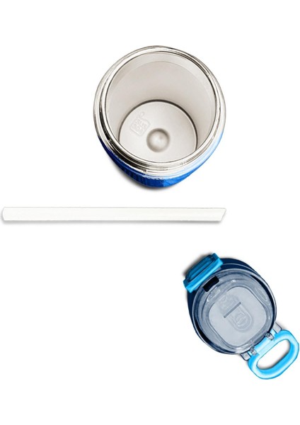 Kids Erkek Desenli Pipetli ve Direkt Içim Çelik Termos 500 ml